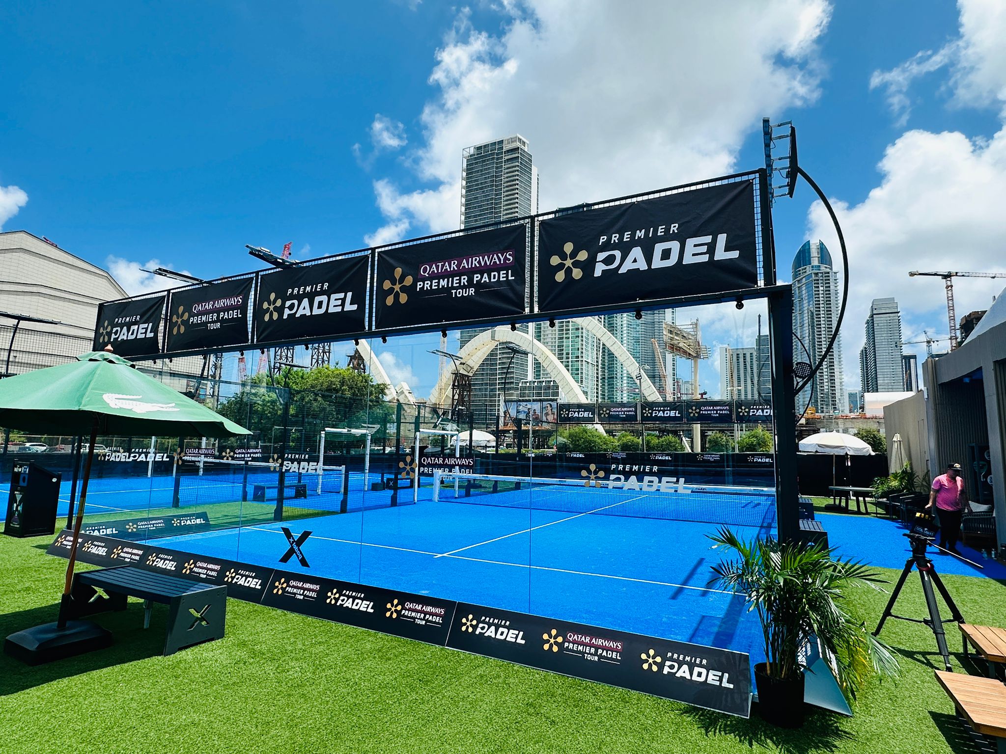Prestige Padel Services event setup